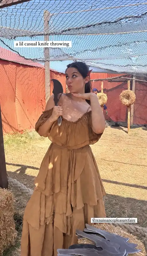 At the Renaissance Pleasure Faire | IG story 5/19/24