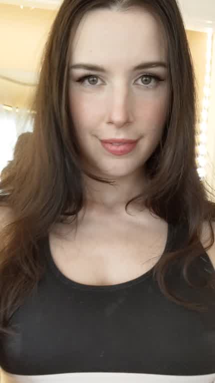 This sportsbra has a vice grip on my titties but I valiantly freed them for you!