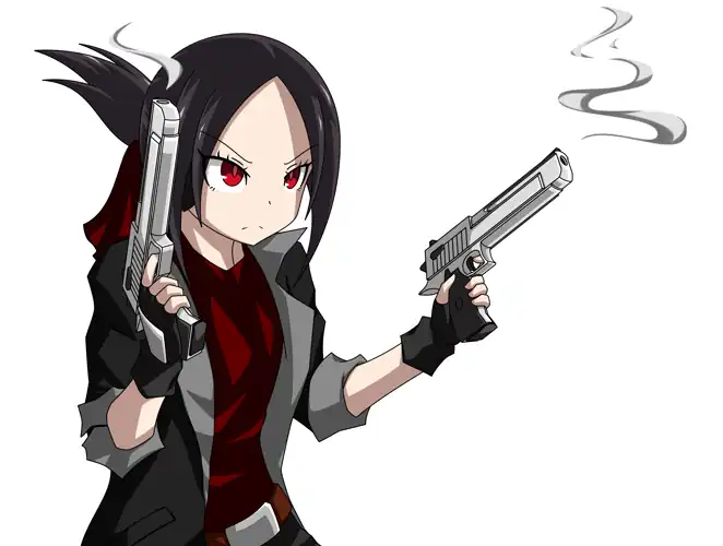 Finally done with my fanart of Kaguya wielding two pistols. Hope you guys like it :DDD
