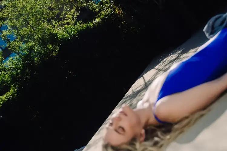 Emily in blue
