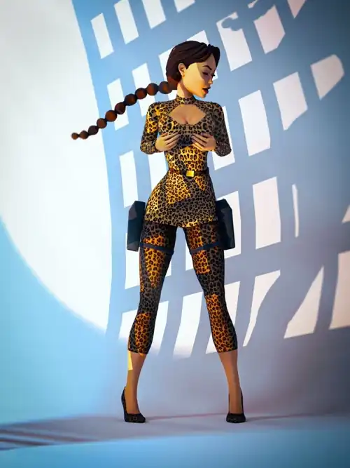 Leopard print Lara by @Caesum