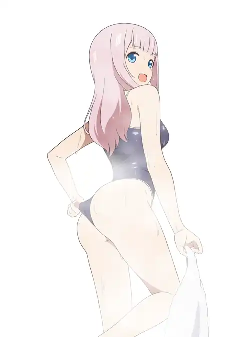 Chika Showing Off Her Ass In Her School Swimsuit 
