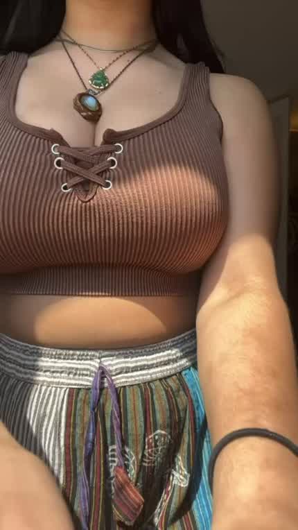 Sometimes it’s a struggle taking out my big tits