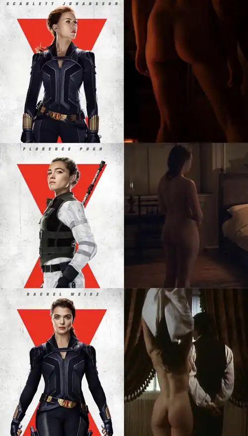 Florence Pugh, Scarlett Johansson and Rachel Weisz