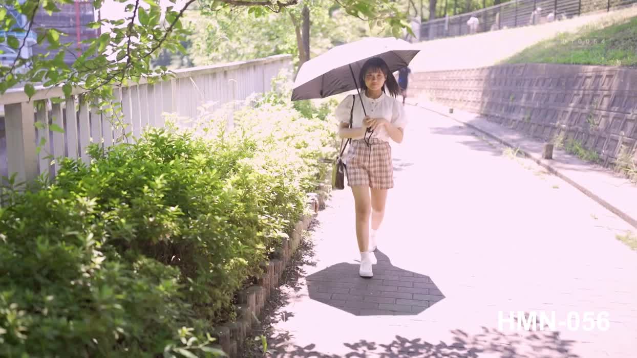 HMN-056: Hayame Mine gets her one and only on-screen facial