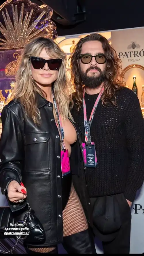 Heidi and her husband at the F1 event