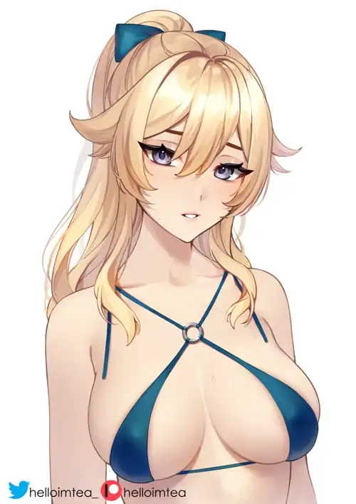 I drew Jean in a swimsuit