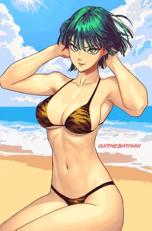 Fubuki in a Tiger Bikini [One Punch Man]