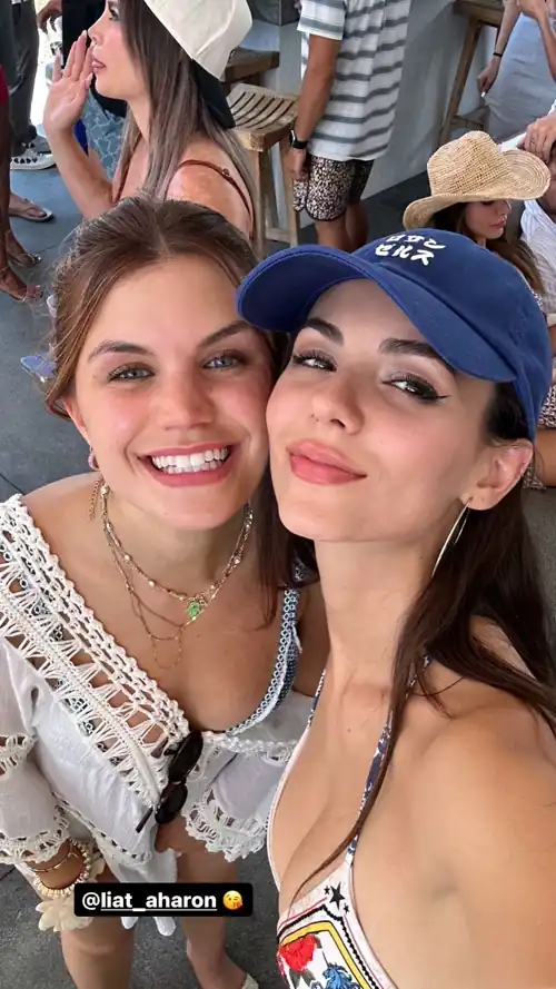 Selfie with her friend Liat 7/20/2024