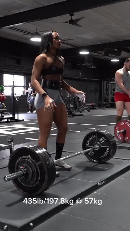 the gym and a loaded up barbell