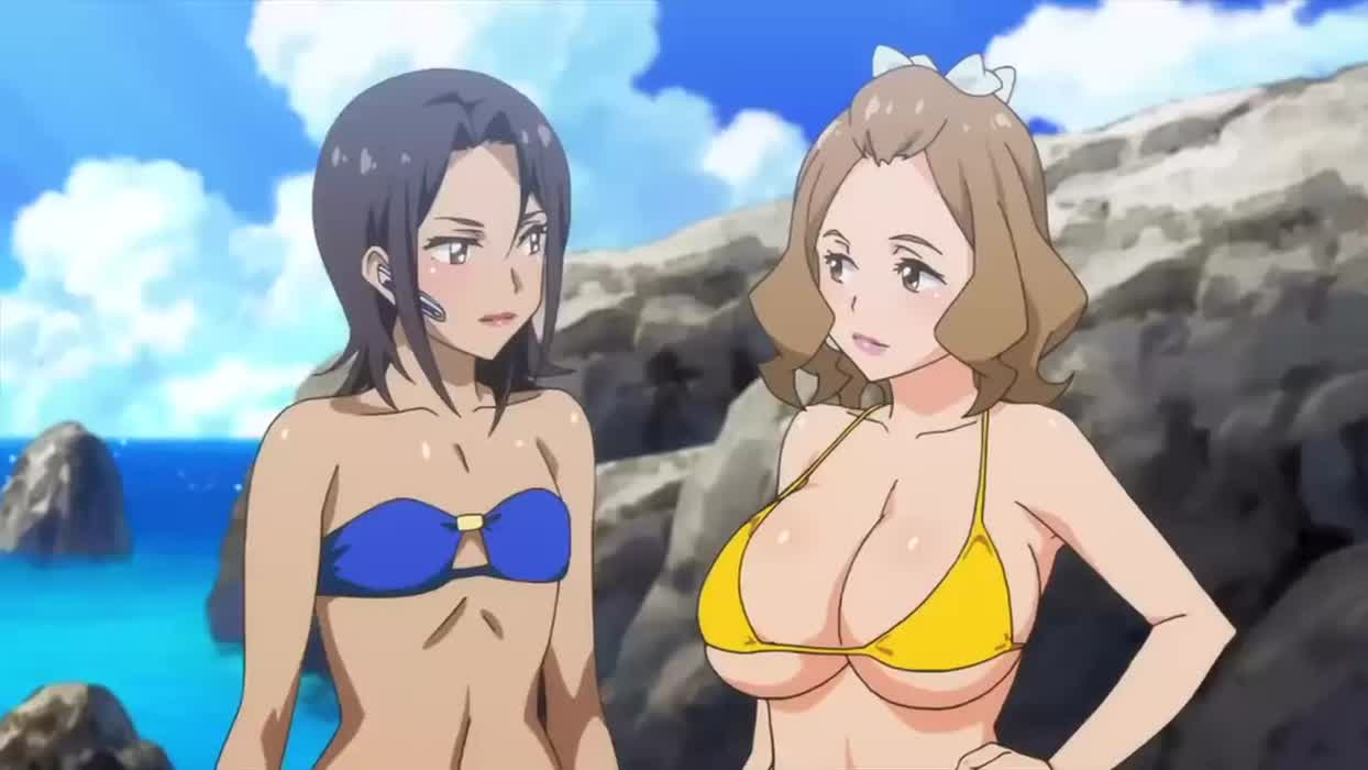 Aoi fondles Momoko [Valkyrie Drive: Mermaid]