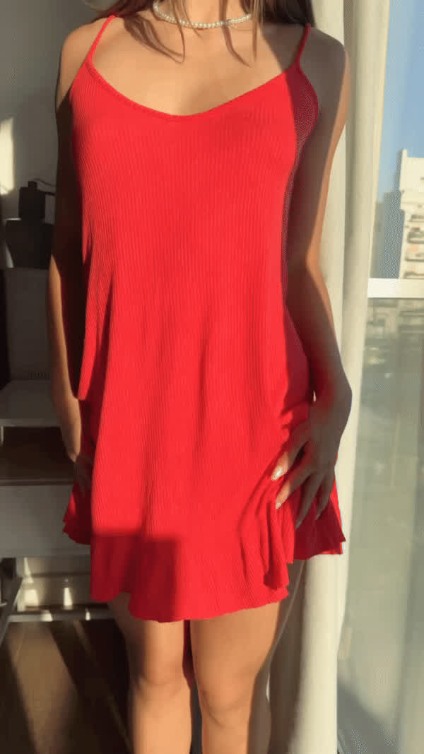 Red dress for hot dates