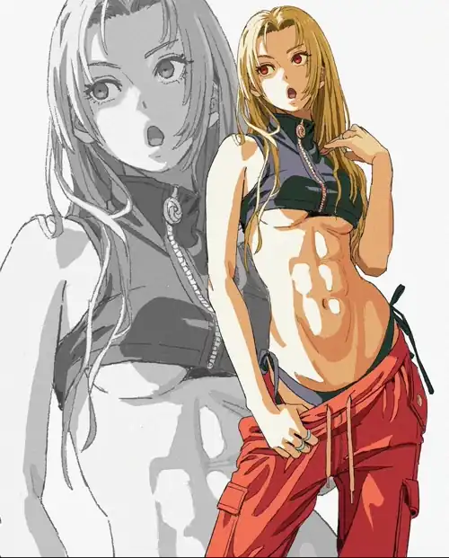 Yuki Tsukumo abs by shiren_cho