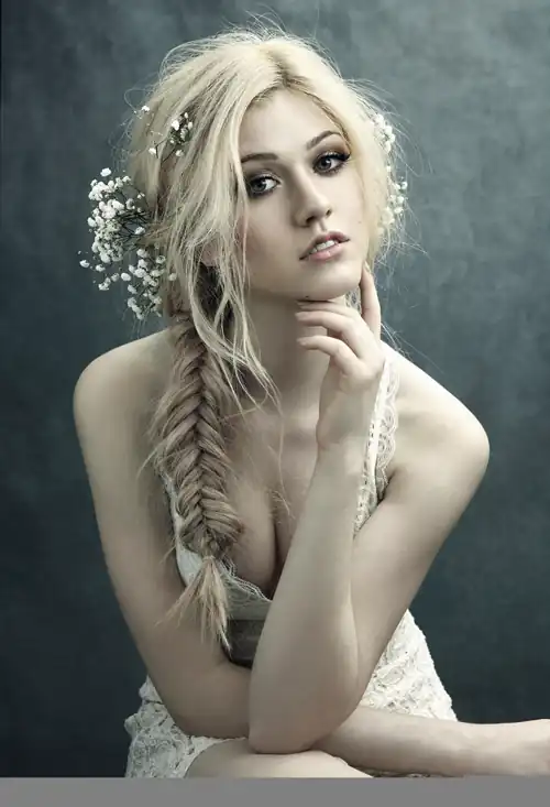 Flowers in her hair