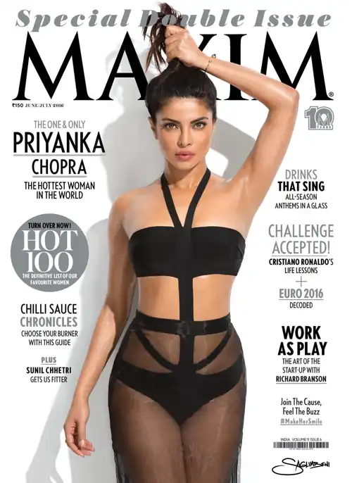 On the cover of Maxim
