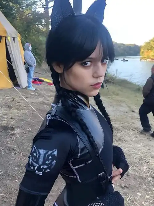 On the set of 'Wednesday’