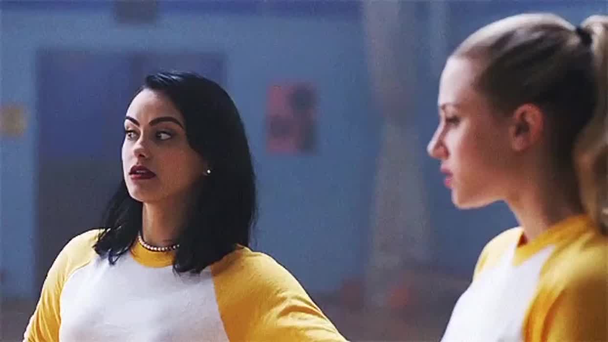 The Riverdale Girls kissing each other…