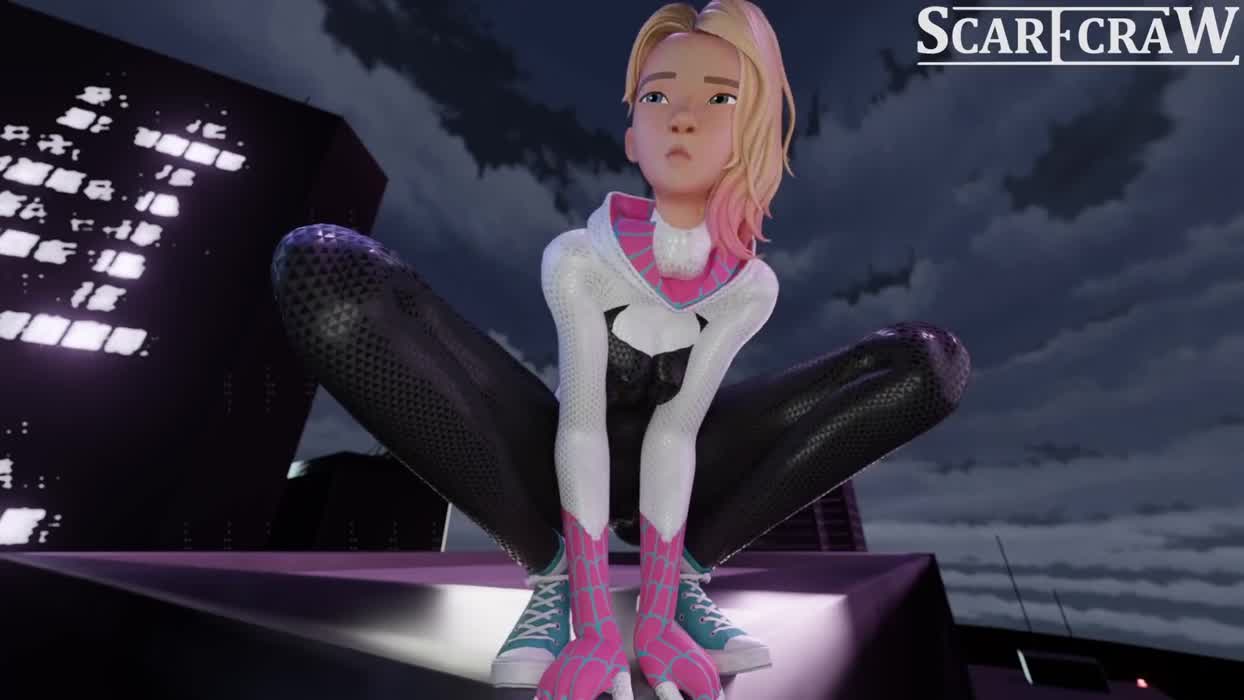 Miguel smashing Gwen (Scarecraw)