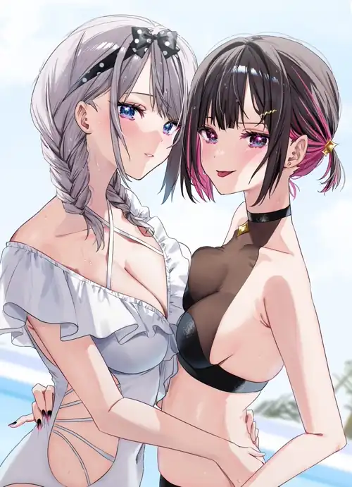 Saotome Shino And Shirayuki Ren Swimsuit Beauties (Chigusa Minori ) [Original]