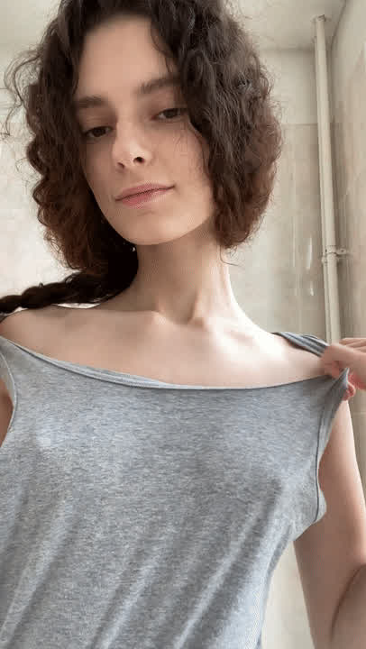 Kiss my soft boobies and I'll be yours