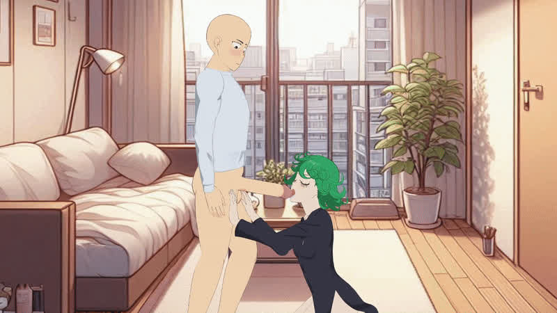 Tatsumaki throats Saitama (Lust's Cupid)