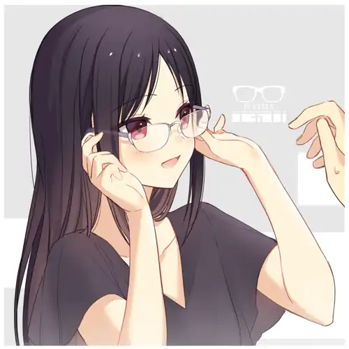 Kaguya with glasses by@15nichi