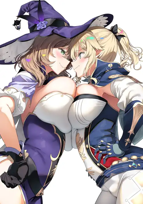 Breasts Pressed Together [Genshin Impact]
