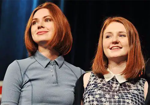 Karen Gillan and Caitlin Blackwood