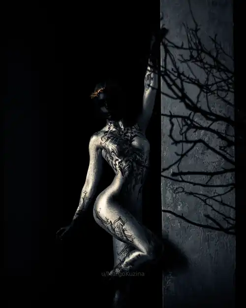 Acrylic bodypaint by Theabstracter on me