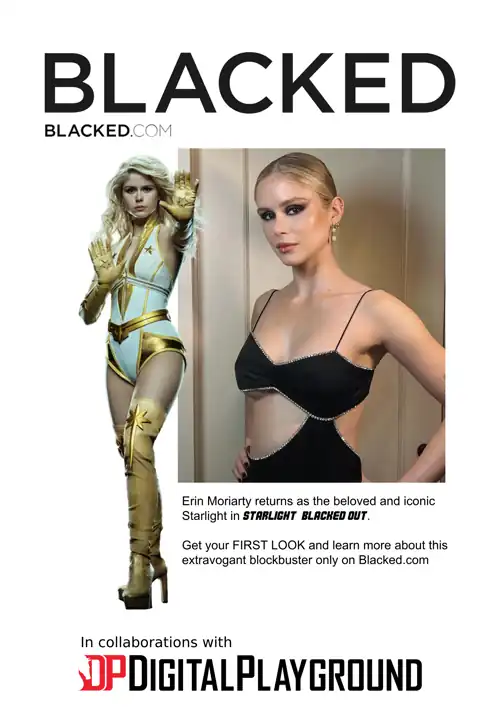 Erin Moriarty stars in Blacked movie; Starlight Blacked Out. 