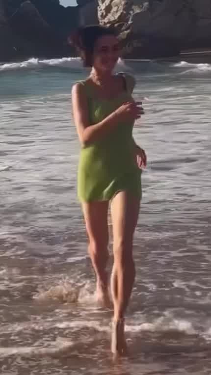 Solomia Maievska on the beach part 2