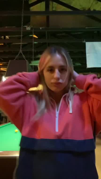 I’m always flashing at the bar