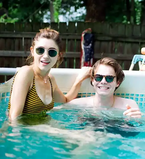 Natalia in her swimsuit
