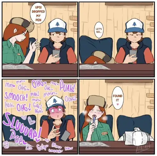 Wendy drops her pen (banjabu)