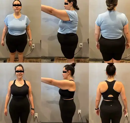 9 month progress. 30lb loss and muscle gained. Don't give up! F32 5'2 189-159 