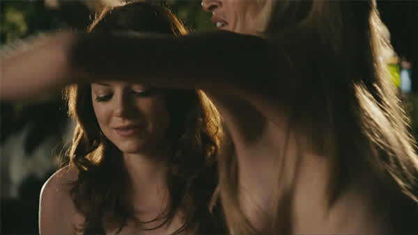 Emma likes tits in her face
