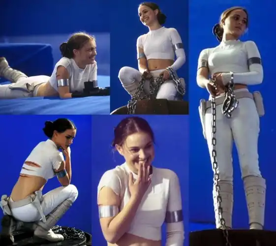 Looking incredibly, BTS of attack of the clones
