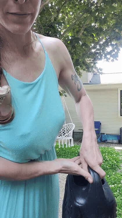 Just watering my plants 😋