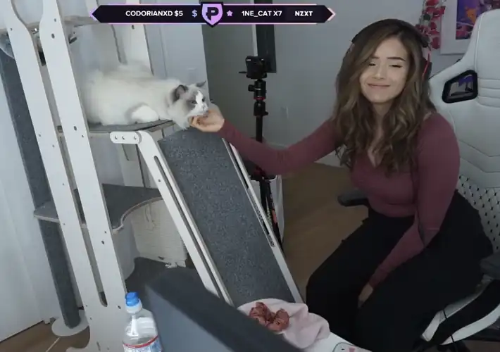 just a girl and her cat <3