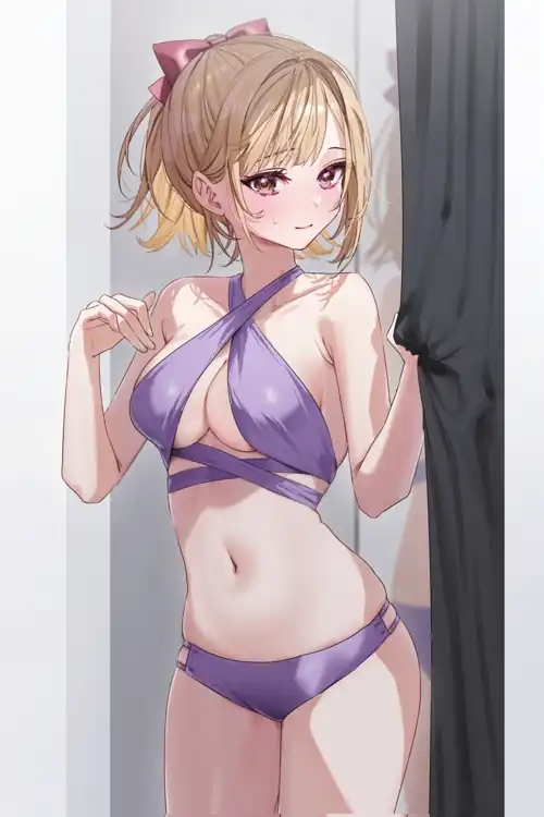Trying swimsuit [Artist's Original]