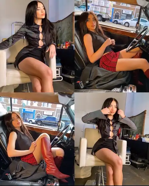 Goddess as both Blonde and Brunette.