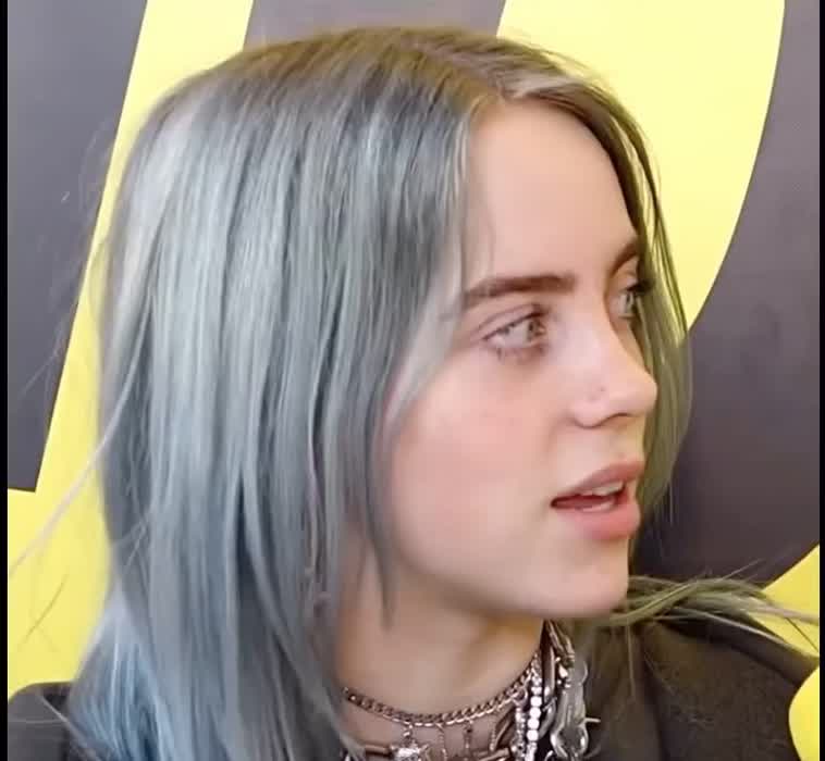 Billie interview tongue 👅