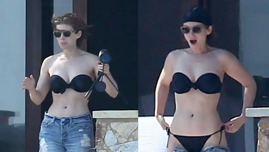 In black bikini