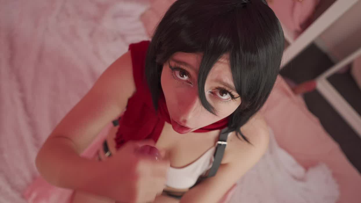 Mikasa Ackerman cumshot by CyberlyCrush