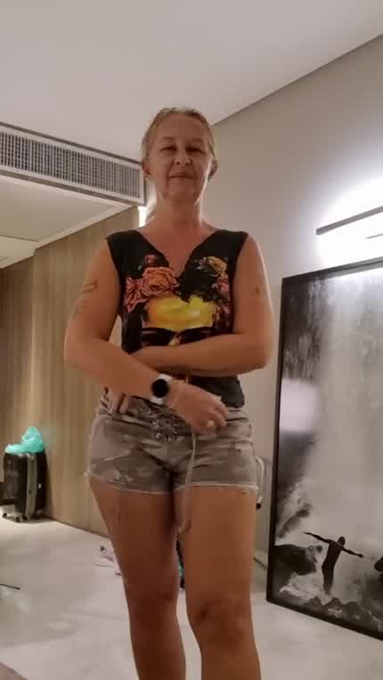 Today is my birthday, hope u like the tease I made for you (52y today)