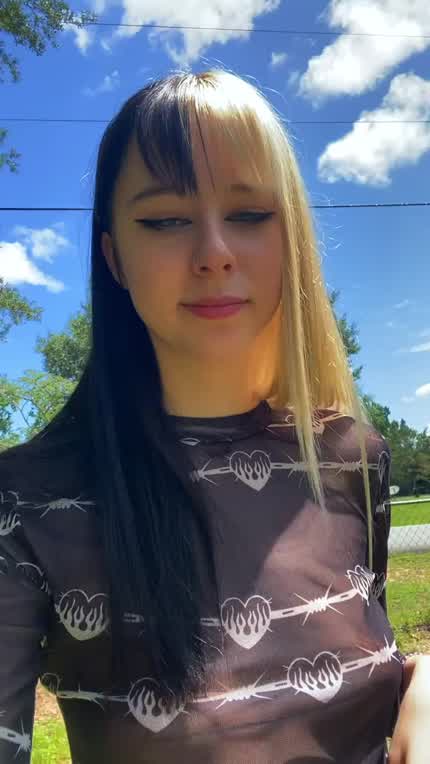 I love going out braless