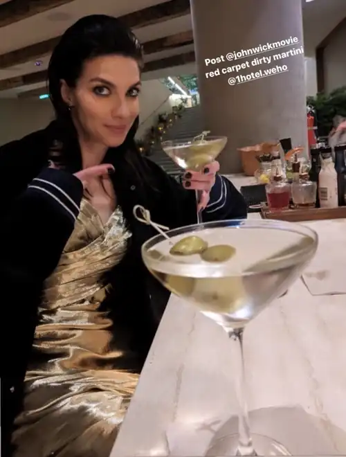 Enjoying an cocktail