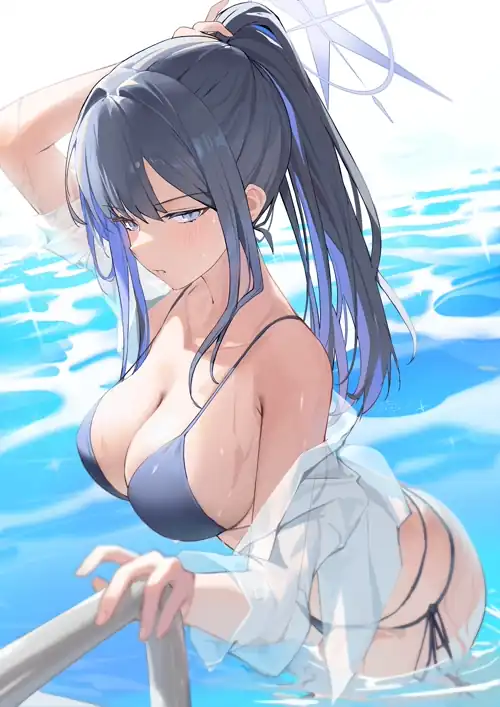 Saori see-through (yo_owl) [Blue Archive]