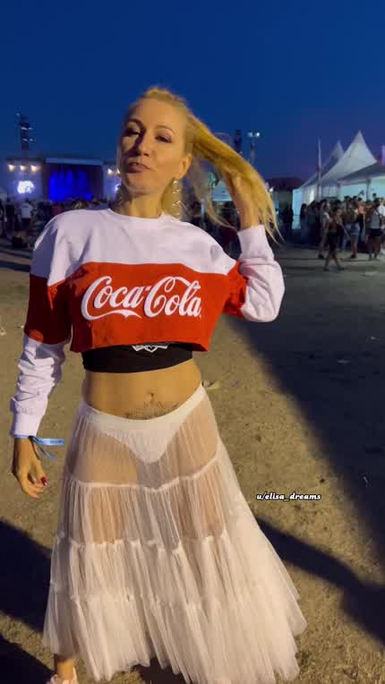 Flashing my boobs at a music festival