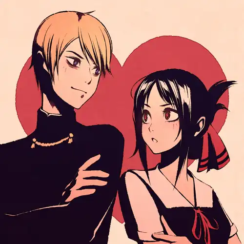 Kaguya and Shirogane by me